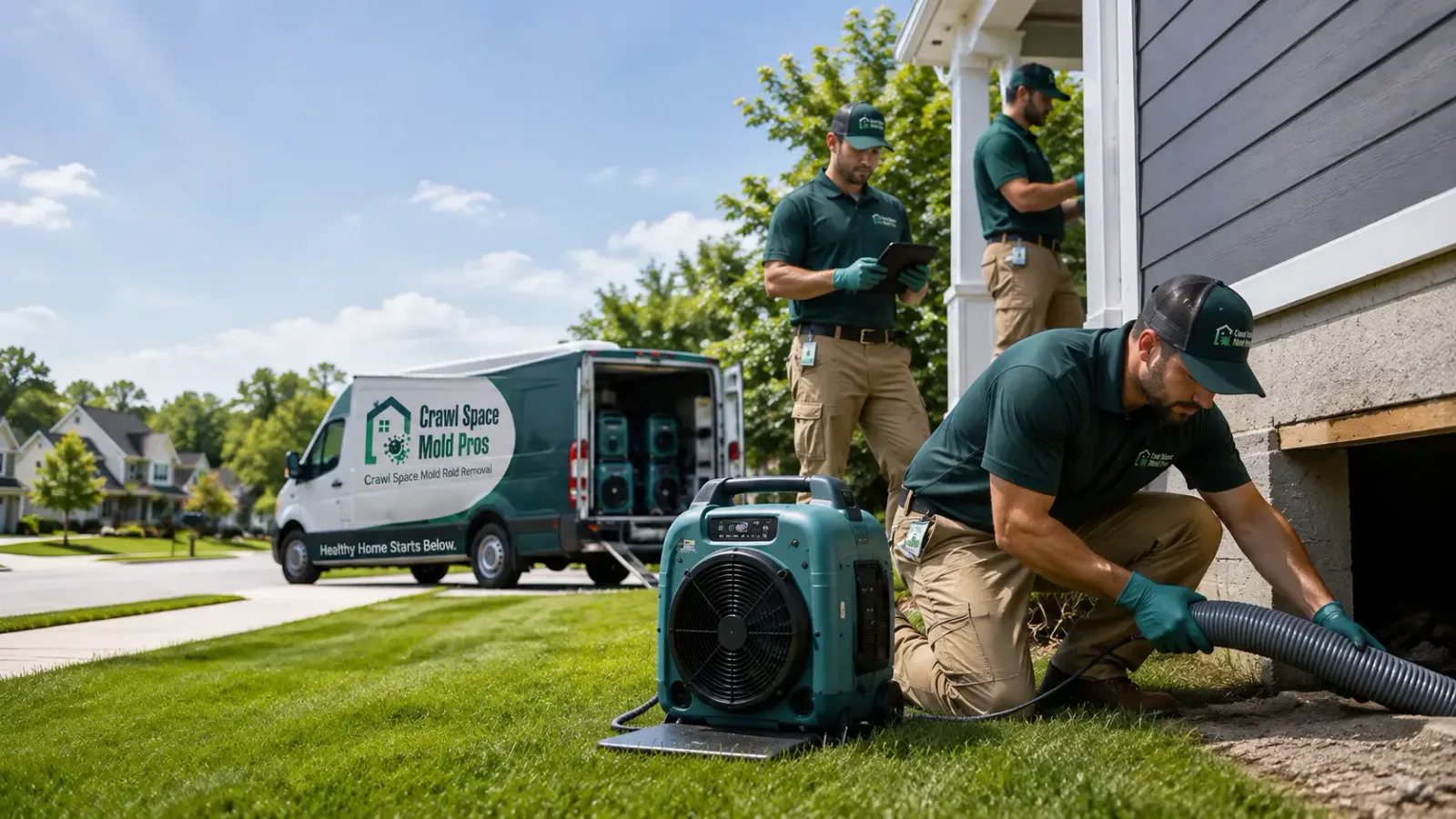 Crawl Space Mold Removal in Logan, IA